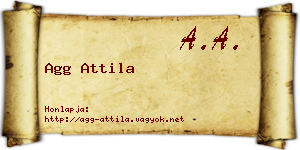 Agg Attila névjegykártya