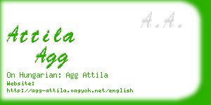 attila agg business card